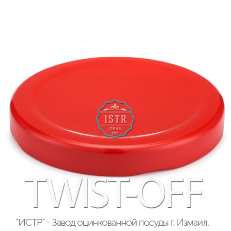 Крышка Твист-Офф — 82 «Красная» (винтовая) TWIST-OFF red